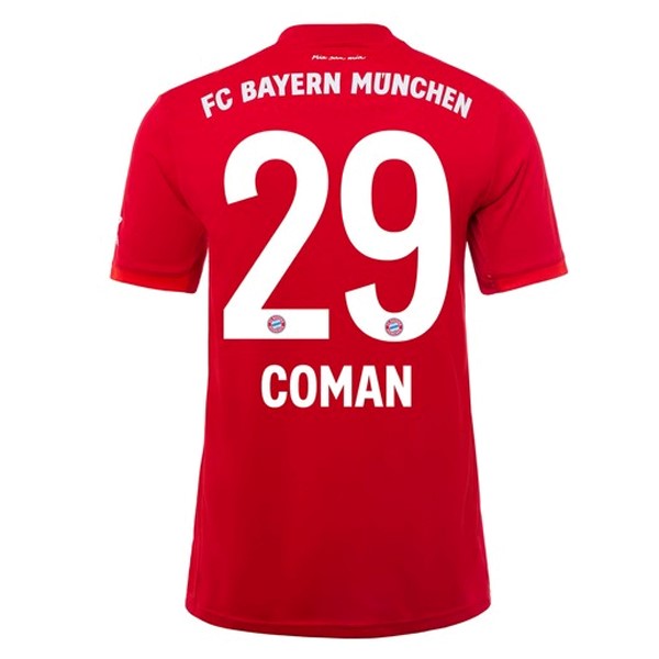 Camiseta Bayern Munich NO.29 Coman 1ª Kit 2019 2020 Rojo